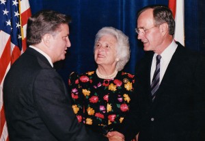 Fred Roberts, Sr. -- Barbara & George Bush